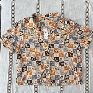 Urban outfitters cowboy pajama shirt